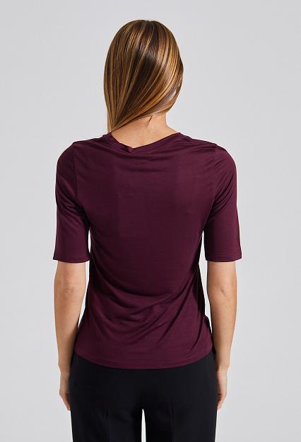 Filippa K Elena Tee Burgundy